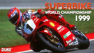 World Superbike 1999  Carl Foggy vs Troy Corser  Ducati vs Honda [upl. by Nawek]