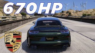 Porsche Grand GT 670 HP  GTA 5 DRIVE [upl. by Darda]