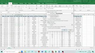 SALES ANALYSIS OF MERCHANDISE STORE THROUGH EXCEL [upl. by Nodlew]