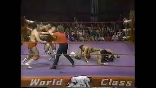 Lance Von Erich and The Dingo Warrior vs Al Madril and Brian Adias WCCW 1986 [upl. by Gwendolen]