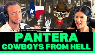 TEXAS WASNT READY FOR THESE COWBOYS First Time Hearing Pantera  Cowboys From Hell Reaction [upl. by Acinomed]