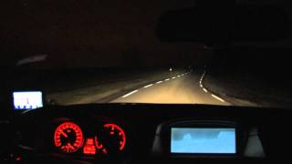 BMW BiXenon Adaptive Headlights cockpit view [upl. by Peale]