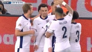 Curtis Jones Goal Greece vs England 03 All Goals Highlights [upl. by Neeruam]