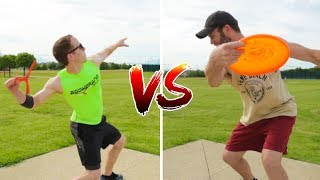 Frisbee Boomerang Trick Shot Battle  Brodie Smith [upl. by Retrop726]