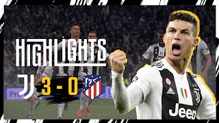 HIGHLIGHTS  Juventus 30 Atletico Madrid  Ronaldo greatest hattrick  UEFA Champions League [upl. by Zilvia118]