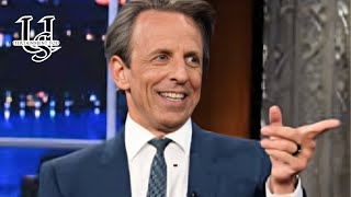 Seth Meyers Tells Stephen Colbert Which Late Night Host Is Huge With British Fans Not John Oliver [upl. by Etheline476]