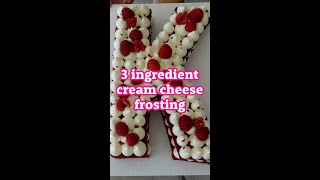 Nonrunny pipeable and quick cream cheese frosting [upl. by Liza]