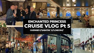 ENCHANTED PRINCESS CRUISE VLOG PART 5  Guernsey  Sabatini  London [upl. by Ydiarf36]