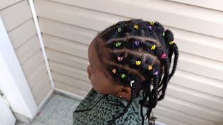 Simple Hairstyle Idea for kids Natural Hair Styles [upl. by Adekahs822]