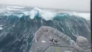 Ships in Storms  10 TERRIFYING MONSTER WAVES Hurricanes amp Thunderstorms at Sea [upl. by Afton]