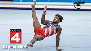 University of Michigan gymnast Frederick Richard discusses Olympic legacy ahead of Paris Games [upl. by Ardnazxela202]