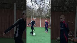 Learn this skill in less than a minute football skills soccer training shorts [upl. by Mariko393]