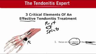 3 Critical Elements Of An Effective Tendonitis Treatment [upl. by Barny270]