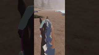 RP took charm to the beach tackless to unwind 💗  horse strideway roblox viral fyp [upl. by Tterag673]