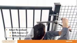 Locinox  VERTICLOSE  Adjustable gate closer [upl. by Dianemarie]