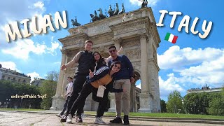 Milan Italy Travel Vlog visiting Prada museum watching football match and hotel room tour 🤍 [upl. by Aiyot533]