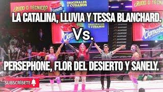 La Catalina Lluvia y Tessa Blanchard vs Persephone Flor del Desierto y Sanely [upl. by Raleigh]