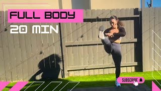 No Equipment 20 min workout Full Body Fun  Challenging [upl. by Ynavoj]