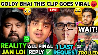 WTF This Is VERY WRONG😡 Goldy Bhai amp ALL ANGRY REPLY😳 Scout TROLLED🥵 JONATHAN Neyoo ZGOD😱 [upl. by Gaspard]