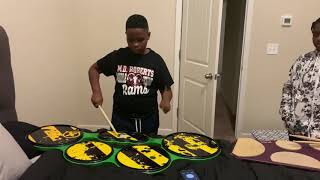 12 year old drummer drum line practice Xymox Tenor Pad [upl. by Noira]