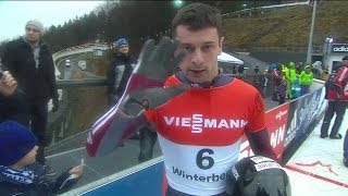 FIBT  Mens Skeleton World Cup 20132014  Winterberg Heat 2 [upl. by Eybba612]