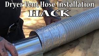 Dryer Vent Hose Installation Hack [upl. by Amathiste]