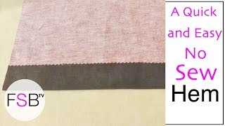 A Quick and Easy No Sew Hem [upl. by Acirdna677]