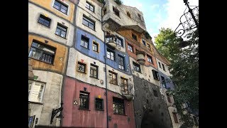 Hundertwasserhaus フンデルトヴァッサーハウス Wien オーストリア ウィーン Austria [upl. by Suolevram]