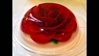 Como se hace una gelatina de Rosa inyectada 🌹How to make injected rose gelatin [upl. by Kellie]