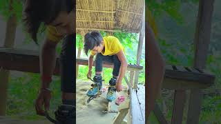 Ajoy Skating🥺🥺 practice on roadinlineskating shortvideo youtubeshortviralsvideo [upl. by Acherman]