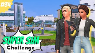 Starting University🎓  Sims 4 Super Sim Challenge part 34 [upl. by Amsirak]