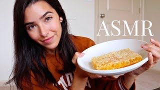 ASMR Raw Honeycomb Eating Intense Mouth Sounds Sticky and Squishy sounds [upl. by Kendy]