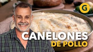 CANELONES de POLLO con SALSA de CREMA 🫔 por Christian Petersen  El Gourmet [upl. by Niddala]