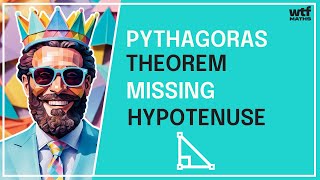 How to find a missing hypotenuse Pythagoras theorem [upl. by Rosabel]