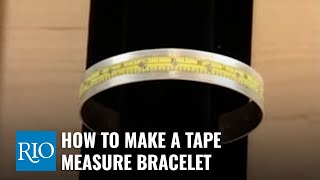 How To Make A Tape Measure Bracelet [upl. by Ruby972]