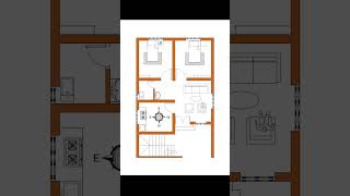 2 BHK home plan civilengineering [upl. by Valery]