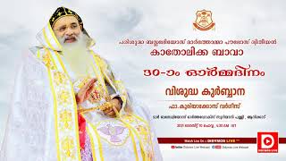 H H Bava Thirumeni  30th Day Memorial Service  Fr Kuriakose Varghese  didymoslivewebcast [upl. by Nicolella]