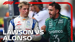 Liam Lawson Goes HeadToHead With Fernando Alonso In Austin [upl. by Orat]