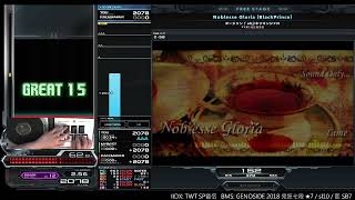 ▼4 Noblesse Gloria BlackPrince HARD CLEAR AAA｜発狂BMS [upl. by Hubsher305]