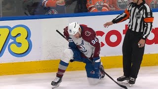 Mikko Rantanen Dazed After Hit By Mattias Ekholm [upl. by Aceissej]