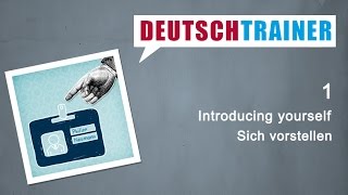 German for beginners A1A2  Deutschtrainer Introducing yourself [upl. by Maxfield]