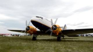 Icelandair Douglas C47 DC3 startup and take off from Hella good sound [upl. by Winona]