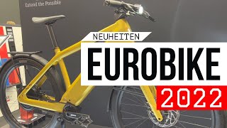 Eurobike  E Bike Neuheiten und Zubehör wie Pinion Stromer HNF Mahle und Bosch [upl. by Natsirc]