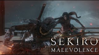 Sekiro  Malevolent Genichiro  No Damage No HUD Charmless  Demon Bell [upl. by Htidirrem445]