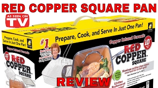 RED COPPER SQUARE PAN AS SEEN ON TV DOES THIS PAN REALLY WORK [upl. by Elbertina]