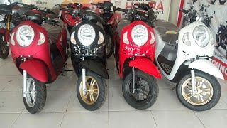 Ready Scoopy seriesScoopy staylish redScoopy Prestige white dan blackScoopy sporty red [upl. by Elias]