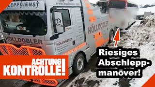 Abschleppen im großen Stil Reisebus BLOCKIERT amp steckt fest 12 Kabel Eins Achtung Kontrolle [upl. by Starks]