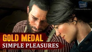 Red Dead Redemption 2  Mission 88  Simple Pleasures Gold Medal [upl. by Akitan]