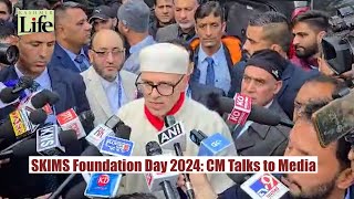 SKIMS Foundation Day 2024 CM Talks to Media [upl. by Arlette]