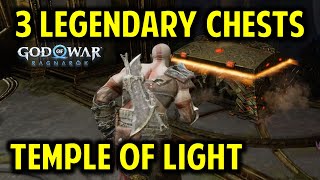 Temple of Light All 3 Legendary Chest Location amp Solution  God of War Ragnarok [upl. by Ennayelsel]